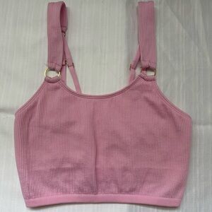 aerie pink crop top